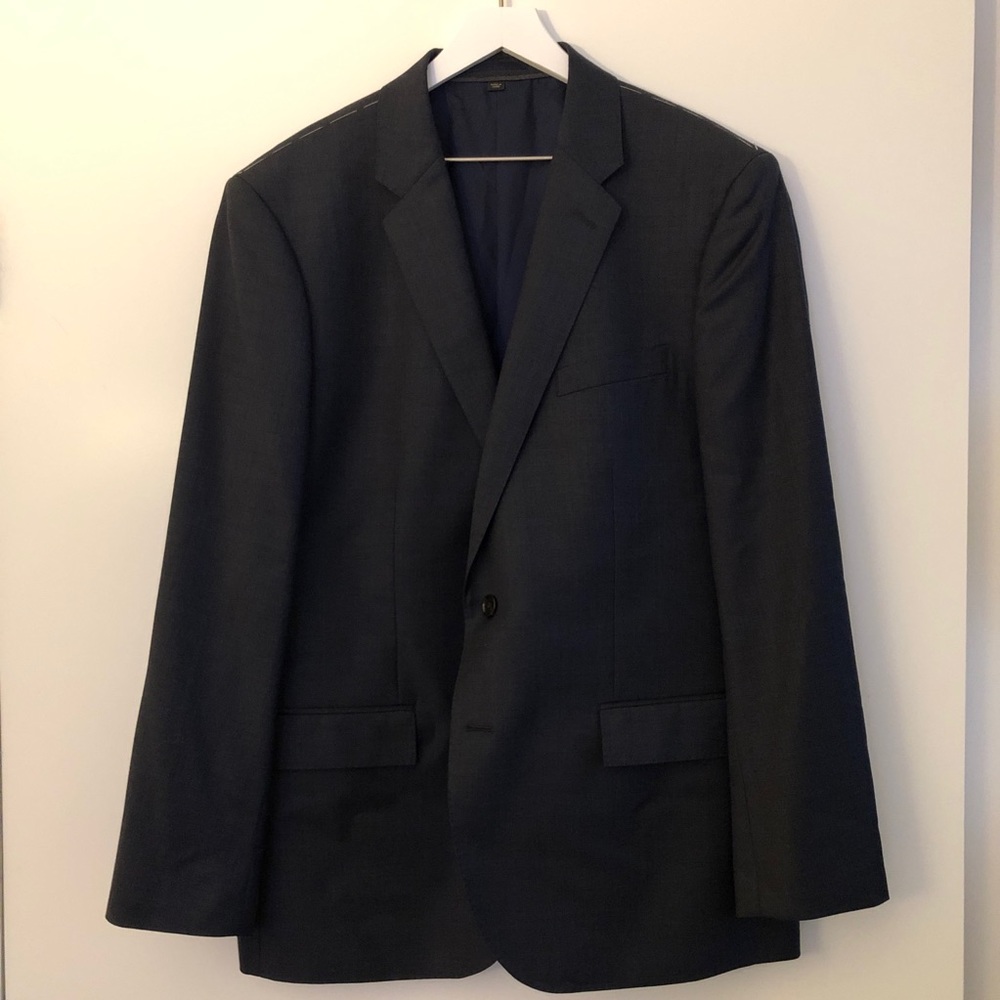 NWT J. Crew Ludlow Navy Suit Jacket 100% Wool 46R